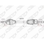 FD-5-151, Вал приводной левый FORD C-MAX/FOCUS II 05-11