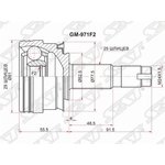GM971F2, Шрус наружный CHEVROLET AVEO T300 13-