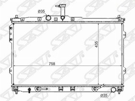 HY001307, Радиатор Hyundai H1 07-
