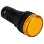 PCL2212V700B, LED Panel Mount Indicators PMI RND 22mm LED 12V Flat Lens Yellow