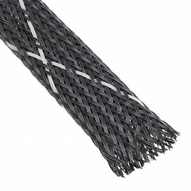 VERSAFLEX-FR-3/4-09-SP, Spiral Wraps, Sleeves, Tubing & Conduit BRAID .748_ BK/WH PRICE PER METER