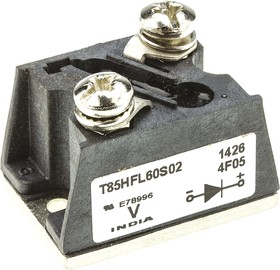 Фото 1/2 600V 85A, Rectifier Diode, 2-Pin T-Module VS-T85HFL60S02