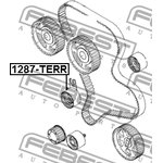 1287-TERR, 1287-TERR_ролик ремня приводного!\ Hyundai Terracan 2.9CRDi 01