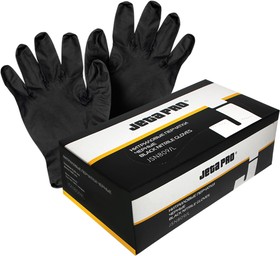 JSN910/XL, Перчатки нитриловые JetaPro черные XL (упаковка 100шт)