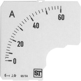 EQ74-00D1-0001 0/60A, For Use With 72 x 72 Analogue Panel Ammeter