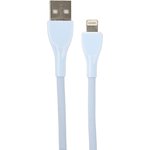 PERFEO Кабель USB A вилка - Lightning вилка, 2.4A, голубой, силикон, длина 1 м. ...