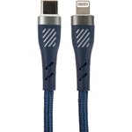 PERFEO Кабель USB C вилка - Lightning вилка, 60W, синий, длина 1 м., POWER (C1003)