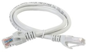Фото 1/4 ITK PC01-C5EU-3M Коммутационный шнур (патч-корд), кат.5Е UTP, 3м, серый
