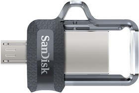 Фото 1/7 Флеш Диск Sandisk 128Gb Ultra Dual drive SDDD3-128G-G46 USB3.0 черный