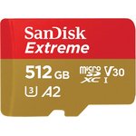 Флеш карта microSD 512GB Sandisk SDSQXA1-512G-GN6MA Extreme + adapter