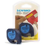 Картридж ленточный Dymo LT S0721650 черный/голубой для Dymo