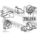 TM-094, Опора двигателя (сзади) с АКПП