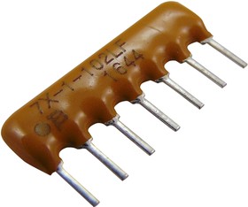 4607X-101-332LF, Фиксированный резистор цепи, 3.3 кОм, Общая Шина, 6 Resistors, SIP, PC Pin, ± 2%
