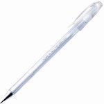 Ручка гелевая CROWN "Hi-Jell Pastel", БЕЛАЯ, корпус тонированный белый ...