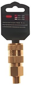 RFBSE12SM, Быстроразъем пневматический с клапаном, наружная резьба 1/4''(в пластиковом держателе)