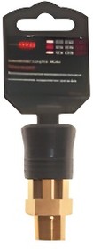 RFSE63SM, Быстроразъем пневматический с клапаном, наружная резьба 3/8''(ONE TOUCH) в пластиковом держателе