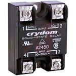 A2450PG, 1 Series Solid State Relay, 50 A rms Load, Panel Mount, 280 V rms Load ...