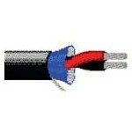 1508A-BLK-MATTE-1000, Single Pair Cable Tape Polyolefin 2Conductors 24AWG 3.32mm ...