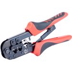 T3852A,Crimp Tool, Ratchet, RJ11, RJ12, RJ45 Modular Plugs