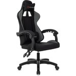 Кресло игровое ZOMBIE Void, на колесиках, ткань, черный [zombie void g]