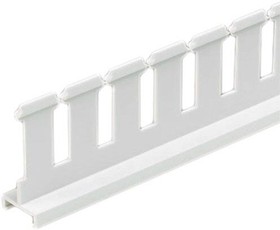 SD3HWH6, Panduct® slotted divider wall, 3.00" nominal duct height, 6' length, PVC, white.