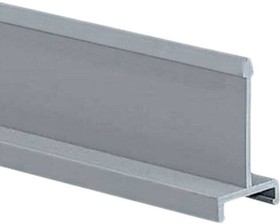 D3H6, Solid Divider Wall for Wiring Duct - Lt Gray - 3" High - 6' Length - LF PVC