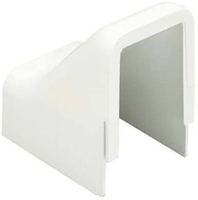 DCF3EI-X, Low voltage drop ceiling/entrance end fitting for use with LD3 raceway, Electric Ivory, ABS, Length 3.42 in, Widt ...