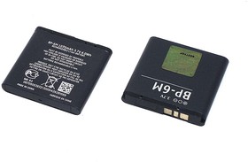 Аккумуляторная батарея BP-6M для Nokia 3250/6151/6233/6280/ 6288/9300/N73/N77/N93
