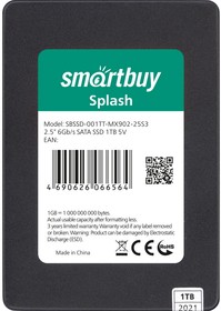 Фото 1/8 Накопитель 2,5" SSD Smartbuy Splash 1TB TLC SATA3