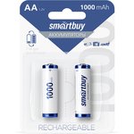 Аккумулятор NiMh Smartbuy AA/2BL 1000 mAh (24/240) (SBBR-2A02BL1000)