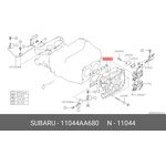 11044AA680, Прокладка ГБЦ EJ20/EJ204 IMPREZA (GG/GH/GR/GD/G3) 2005-2012 / ...