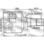 1911-R58LH, Шрус внутренний левый 32x31x26