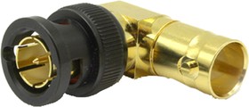 10-520-W66, Right Angle 75Ω Coaxial Adapter BNC Socket to BNC Plug 6GHz