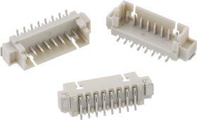 653104124022, WR-WTB Series Straight Surface Mount PCB Header, 4 Contact(s), 1.25mm Pitch, 1 Row(s), Shrouded