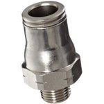 3675 08 10, LF3600 Series Straight Threaded Adaptor, R 1/8 Male to Push In 8 mm ...