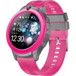 Vega pink+grey, Смарт-часы детские LEEF Vega, цвет розовый+серый