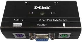 Фото 1/10 Модуль D-Link KVM-121/B1A, 2-port KVM Switch w.VGA,PS/2,Audio (KVM-121/B1A)