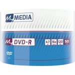 Диск DVD-R Verbatim 4,7Gb 16x Pack Wrap (50шт) (69200)