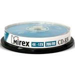 Диск CD-RW Mirex 700Mb 12x Cake Box (10шт) (203384)