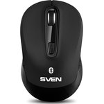 Беспроводная мышь Sven RX-575SW чёрная (бесш. кл., BT, 2,4 GHz, 3+1кл ...