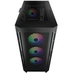 Cougar Airface Pro RGB Black 4x120MM ARGB FAN, ARGB FAN HUB, БЕЗ БП, ЧЕРНЫЙ, E-ATX