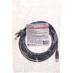 02-0102-5, Патч-корд U/UTP, CAT 5e, RJ45-RJ45, 26AWG, LSZH, черный, 5м