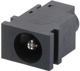 PJ-042H, DC Power Connectors 1.65 x 5.15 mm, 5.0 A, Horizontal, Through Hole, Kinked Pins, Dc Power Jack Connector