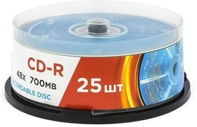 UL120051A8M, Диск CD-R Mirex 700 Mb, 48х, Cake Box (25), (25/300)