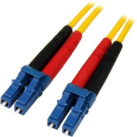 Фото 1/2 SMFIBLCLC10, LC to LC Duplex Single Mode OS1 Fibre Optic Cable, 9/125μm, Yellow, 10m