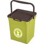 Контейнер для мусора 23,5x21x25,2 см., 8 л. зеленый 434236809
