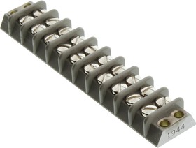 37TB-10F, TERMINAL BLOCK, BARRIER, 10 POSITION, 16AWG