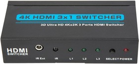 Фото 1/3 PSG3055, 3 Way 4K UHD 30Hz HDMI Switch