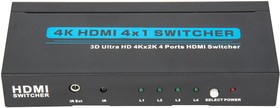 Фото 1/4 PSG3056, 4 Way 4K UHD 30Hz HDMI Switch