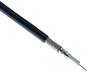 Фото 1/2 1505A-010-500, COAXIAL CABLE, RG-59/U, 20AWG SOLID, 75OHM IMP, DIGITAL VIDEO CABLE BLACK